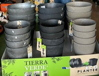VASO OCTAVIA CM.40 CON RISERVA D'ACQUA COLORE CAPPUCINO PLASTECNIC