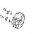 Volano D.105 completo motosega GS520-952-947-941CX-GS410CX Oleomac