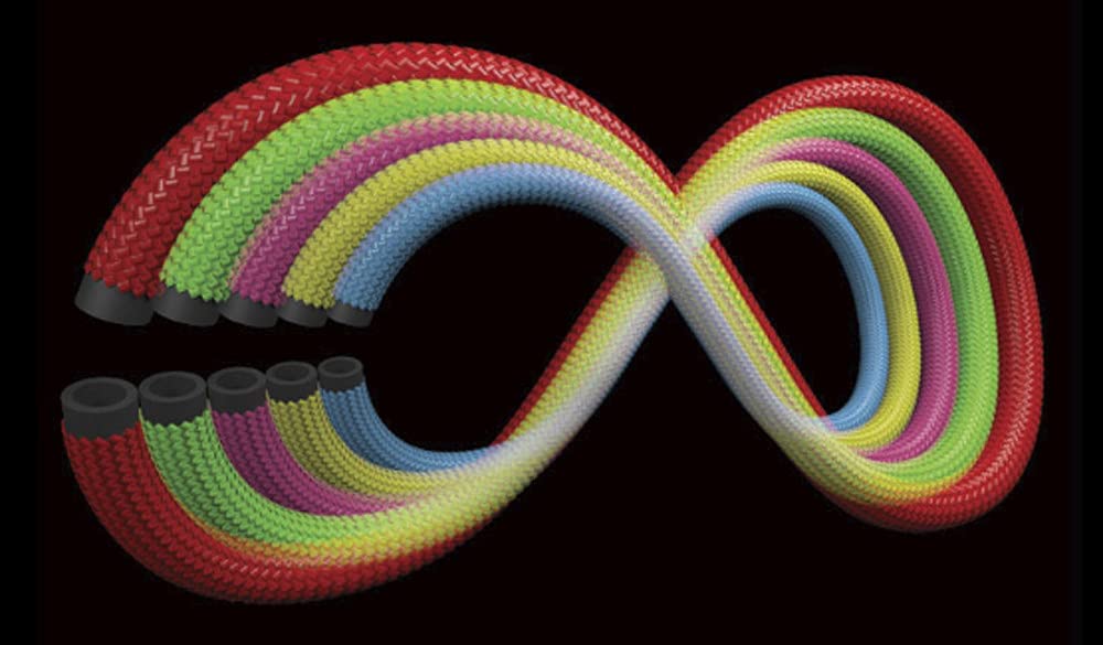 TUBO ESTENSIBILE BAMBU' ROSSO DA MT.7.5 A 23 METRI RR ITALIA