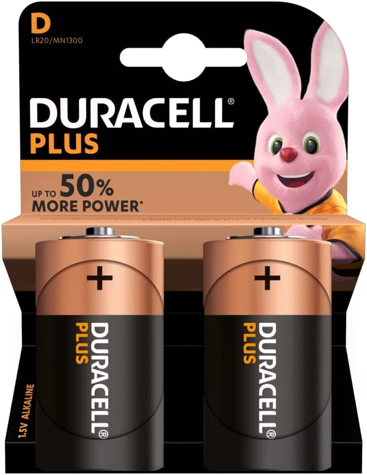 PILA TORCIA DURACELL PLUS 100% D