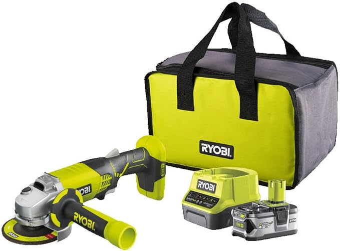 Smerigliatrice Ryobi one 18v batteria agli ioni di litio 4.0 ah