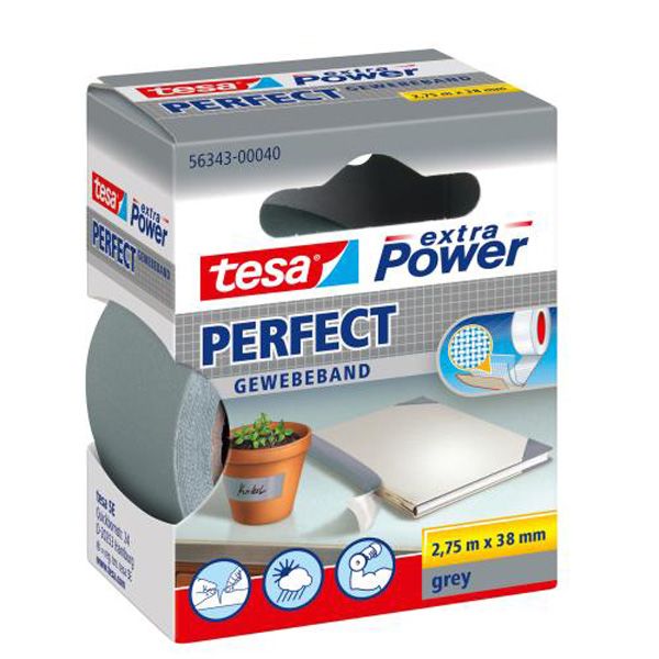 NASTRO TESA EXTRA POWER PERFECT GRIGIO 2.75X38 MM