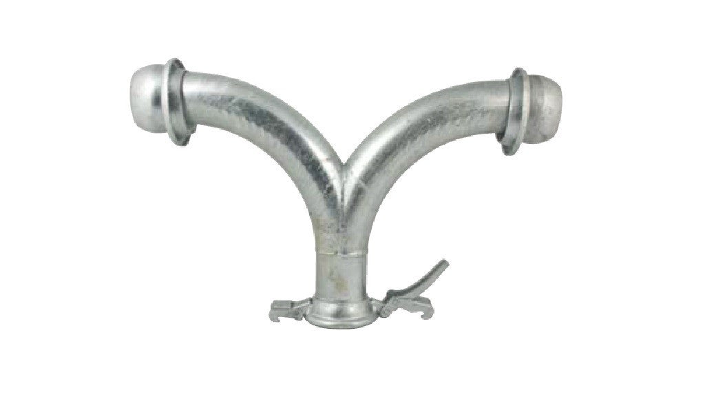 BIFORCAZIONE DOPPIA CURVA ZINCATA DA 80