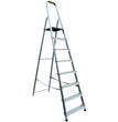 SCALA ALLUMINIO ERCOLE VIGOR 7+1 A LIBRO PORTATA 150 KG.