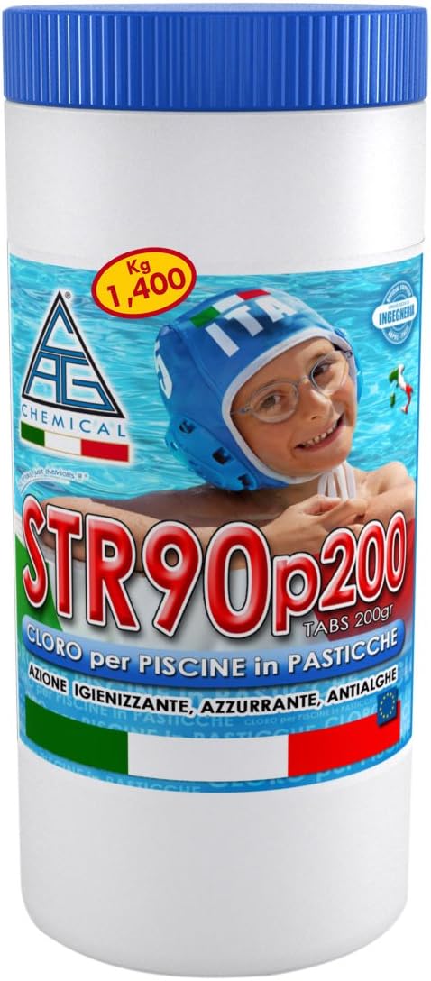 CLORO IN PASTIGLIE DA 200 GRAMMI CHEMICAL DA 1.4 KG
