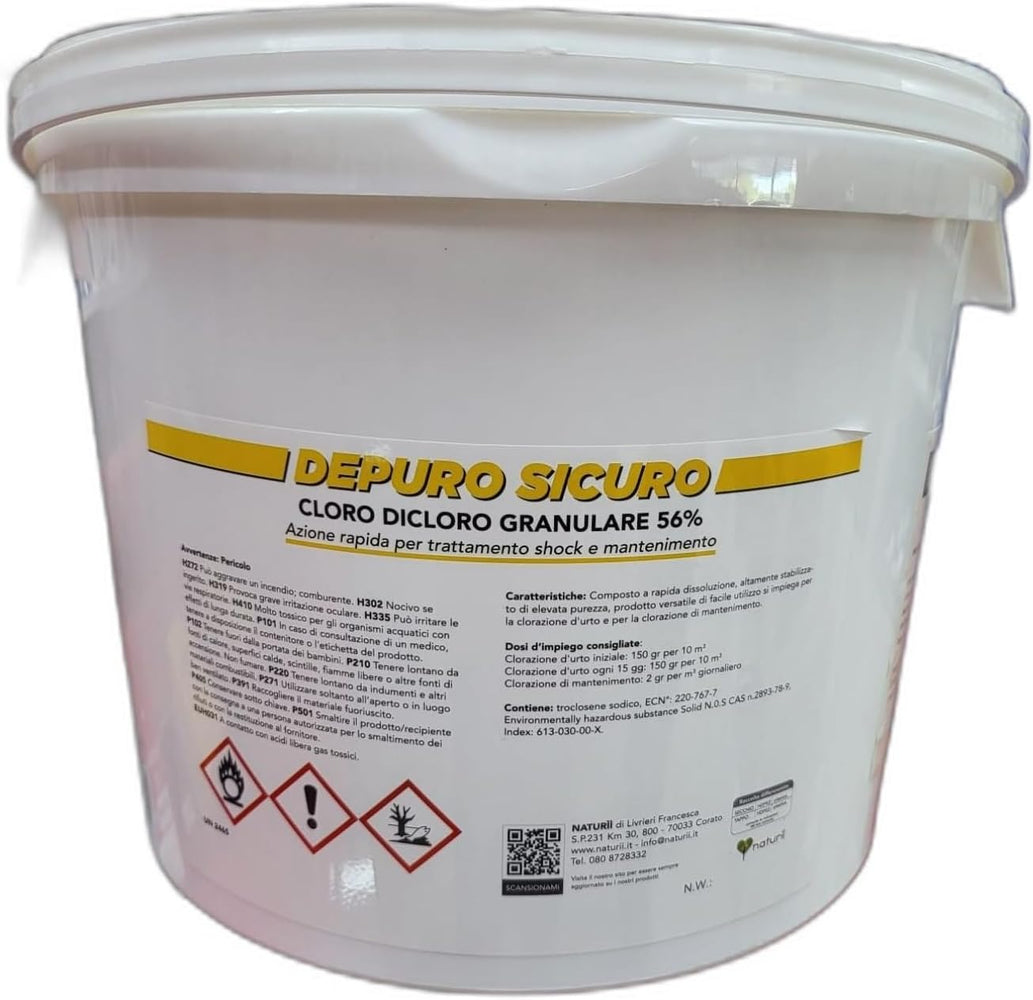 DICLORO GRANULARE 56% DA 5 KG NATURII