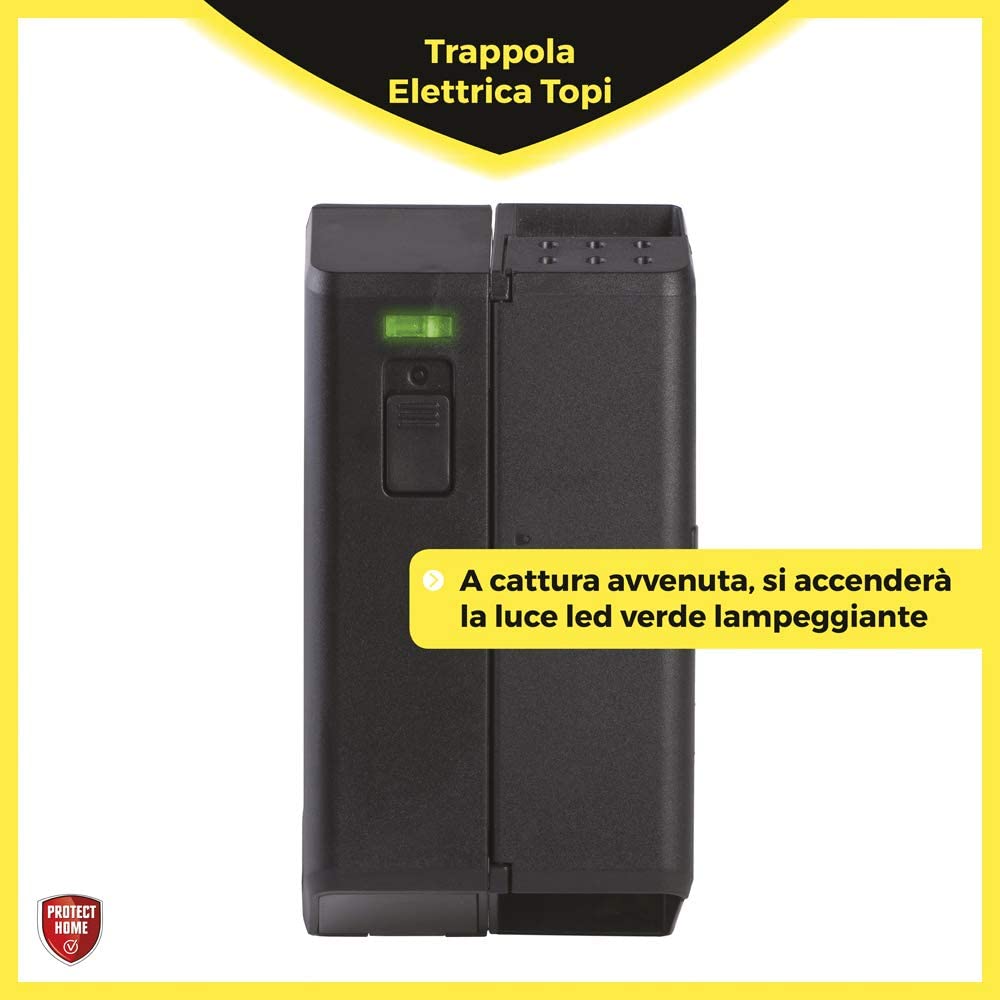 TRAPPOLA ELETTRICA PER TOPI PROTECT HOME