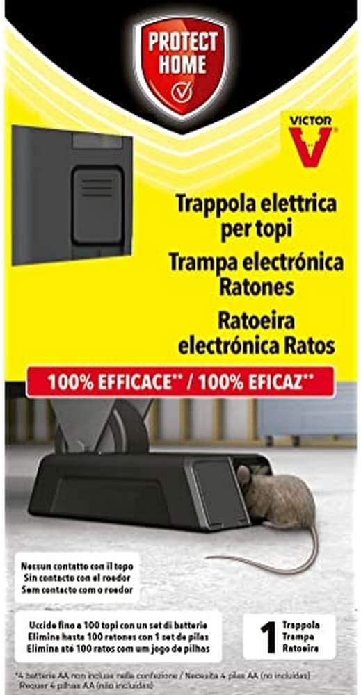 TRAPPOLA ELETTRICA PER TOPI PROTECT HOME
