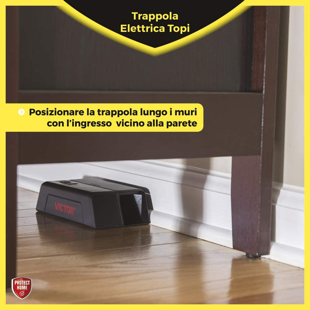 TRAPPOLA ELETTRICA PER TOPI PROTECT HOME