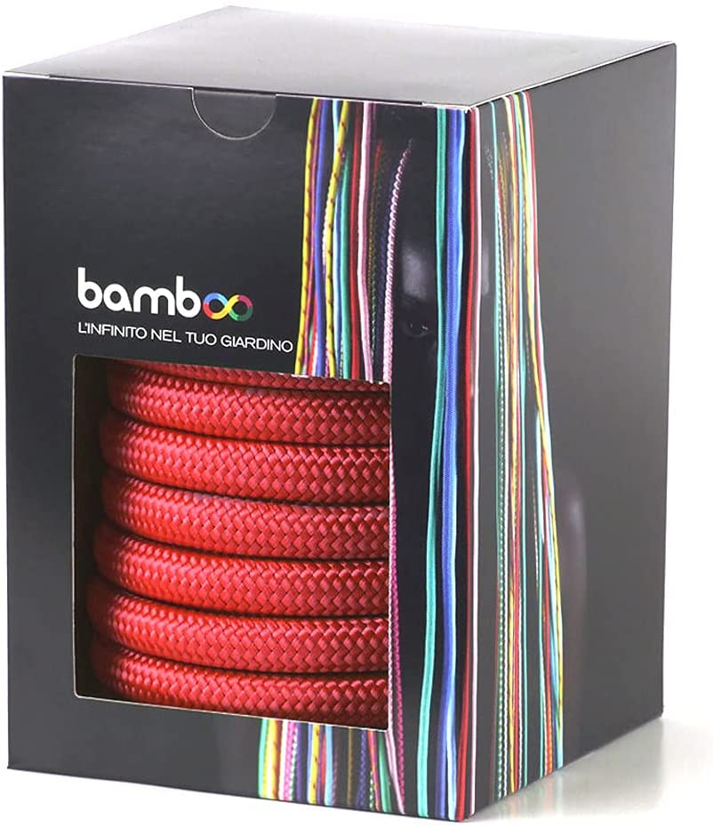 TUBO ESTENSIBILE BAMBU' ROSSO DA MT.7.5 A 23 METRI RR ITALIA