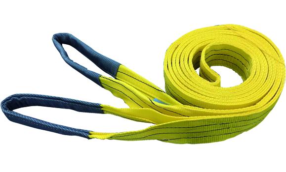 TIRANTI DUE STRATI 90 MM PER SOLLEVAMENTO GIALLO PORTATA 3TON MT.6