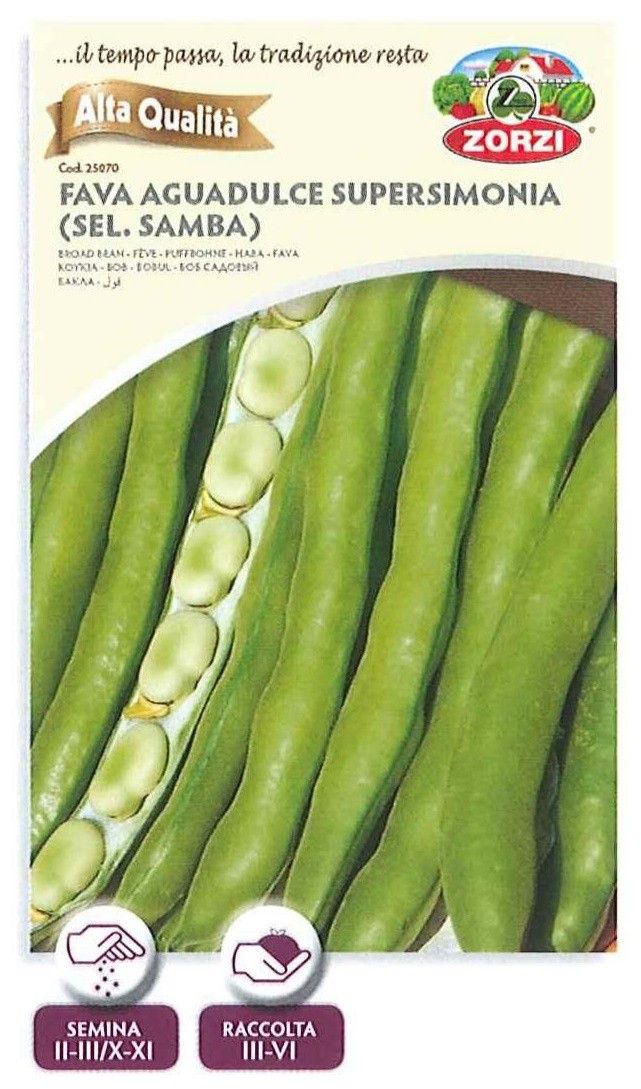 FAVA AGUADULCE SUPERSIMONIA(SEL.SAMBA) DA 1 KG ZORZI