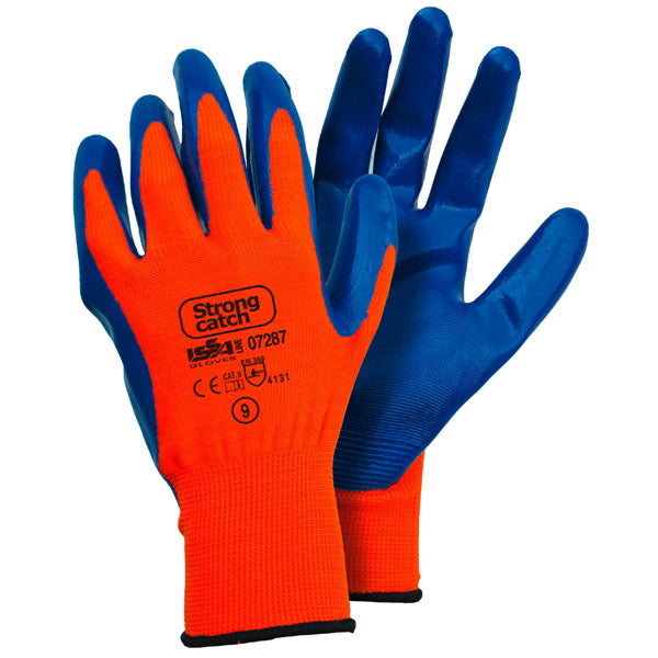 GUANTI ISSA BLUE E ARANCIO TG.10