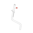 PIEDE SUPPORTO RICAMBIO PER MOTOZAPPA OLEOMAC MH197-198