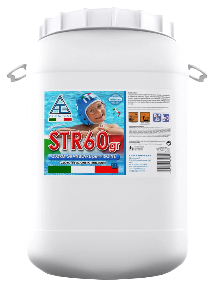CLORO GRANULARE PER PISCINE STR60GR 25 KG CHEMICAL