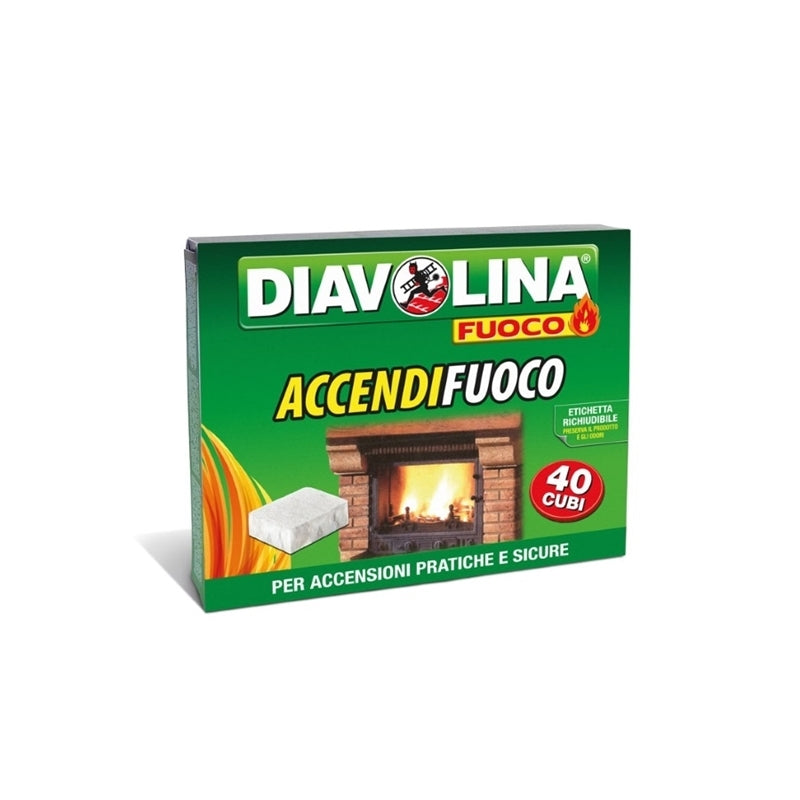 ACCENDIFUOCO DIAVOLINA CONFEZIONE 40 CUBI BIANCO