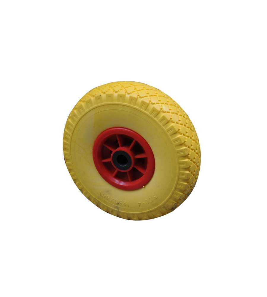 RUOTA PER CARRELLI PORTAPACCHI PU 260X85 CON PLASTICA FORO 20 ALTE