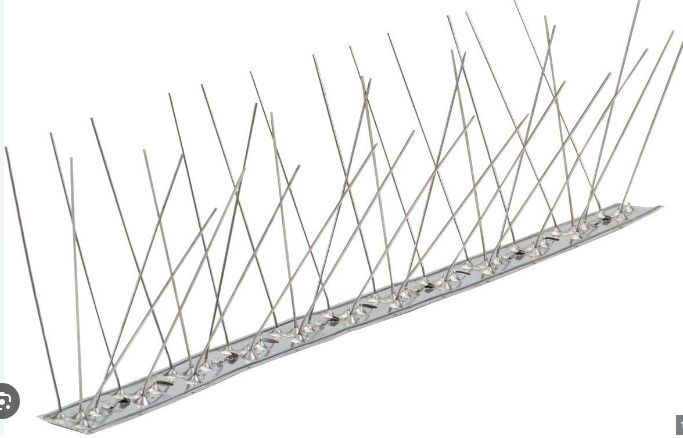DISSUASORE PICCIONI 100 CM. 80 SPILLI BASE INOX RIGIDO