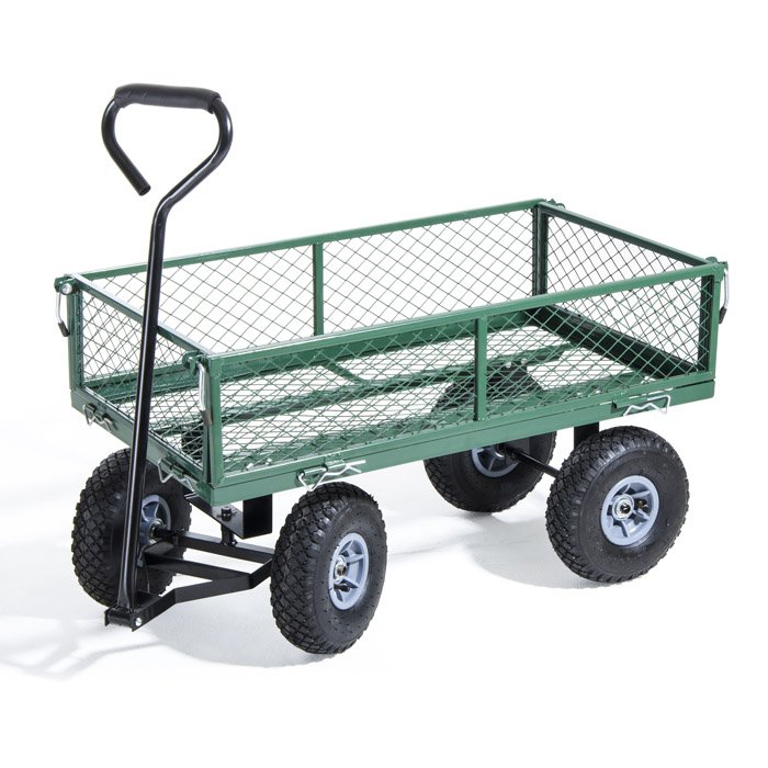 CARRELLO UTILITY 4 RUOTE PORTATA 150 KG VERDELOOK