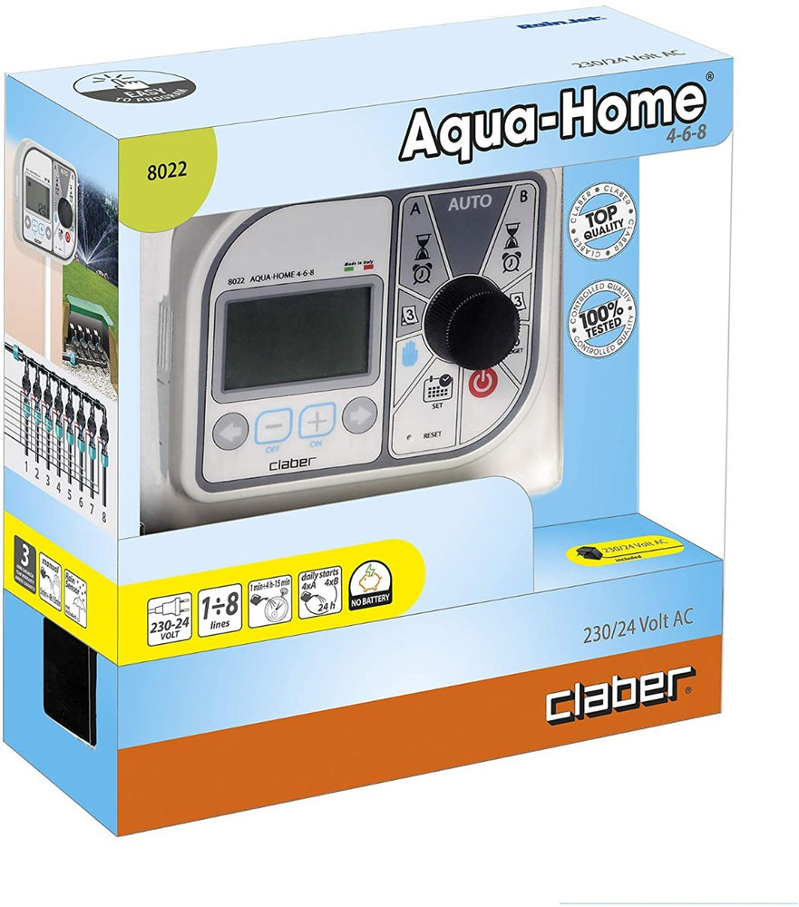 Centralina Acqua Home 4/6/8 stazioni 8022 Claber