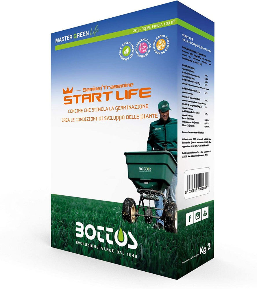 CONCIME MASTER GREEN LIFE START LIFE 10-15-10 DA KG.2 BOTTOS