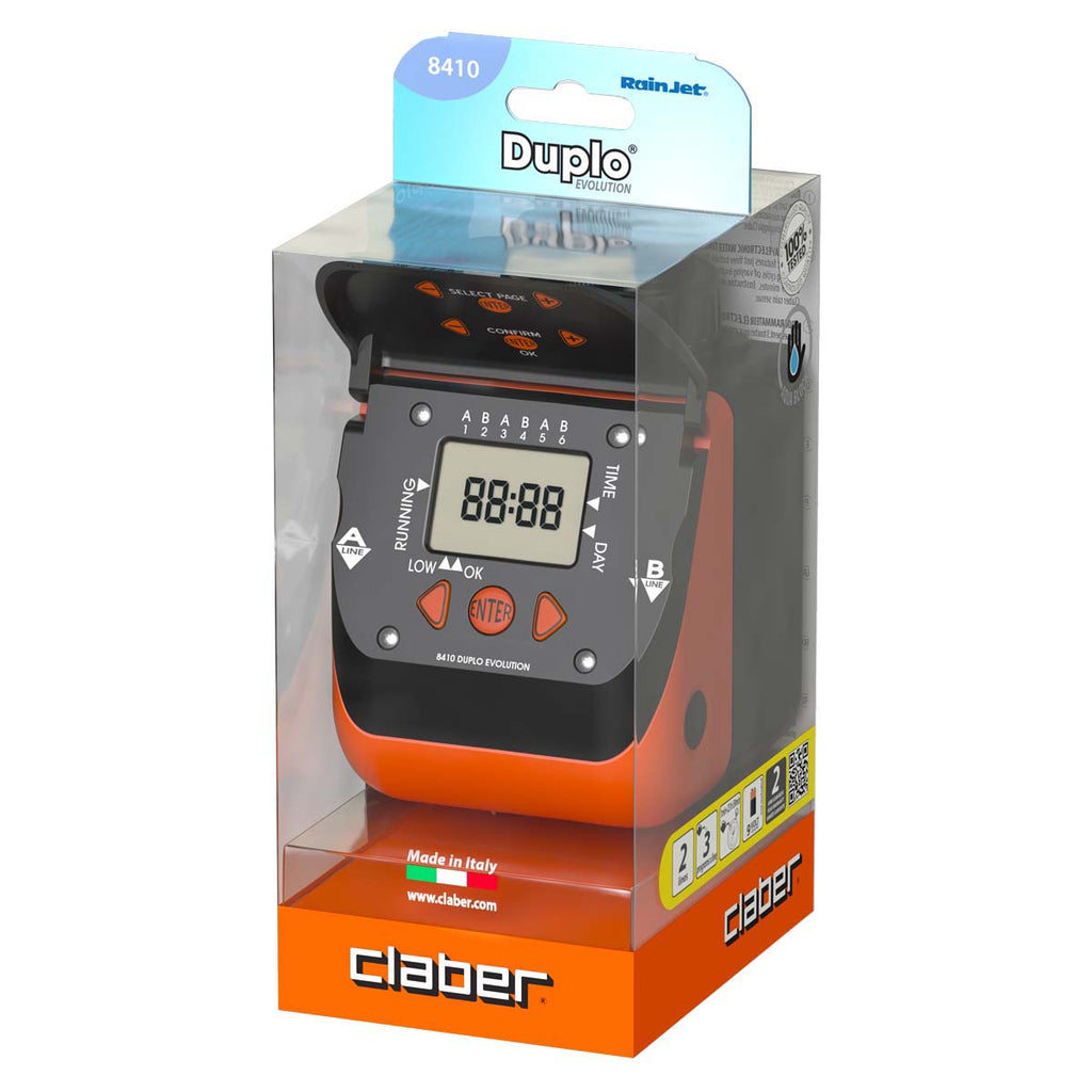 CENTRALINA PROGRAMMATORE A BATTERIA ACQUADUE DUPLO EVOLUTION CLABER