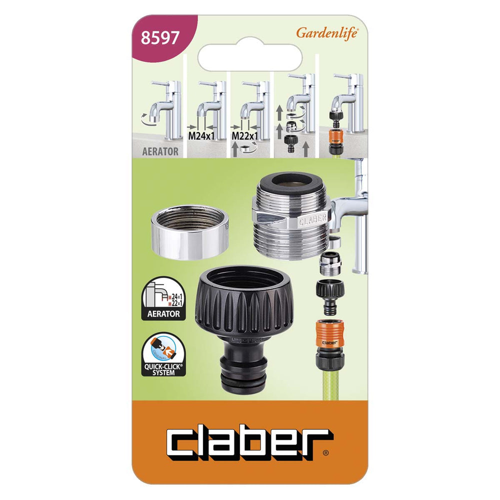 PRESA RUBINETTO 3/4 METAL IN BLISTER CLABER