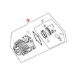 CILINDRO COMPLETO DI PISTONE DIAM.34 PER MOTOSEGA GST 250 OLEOMAC