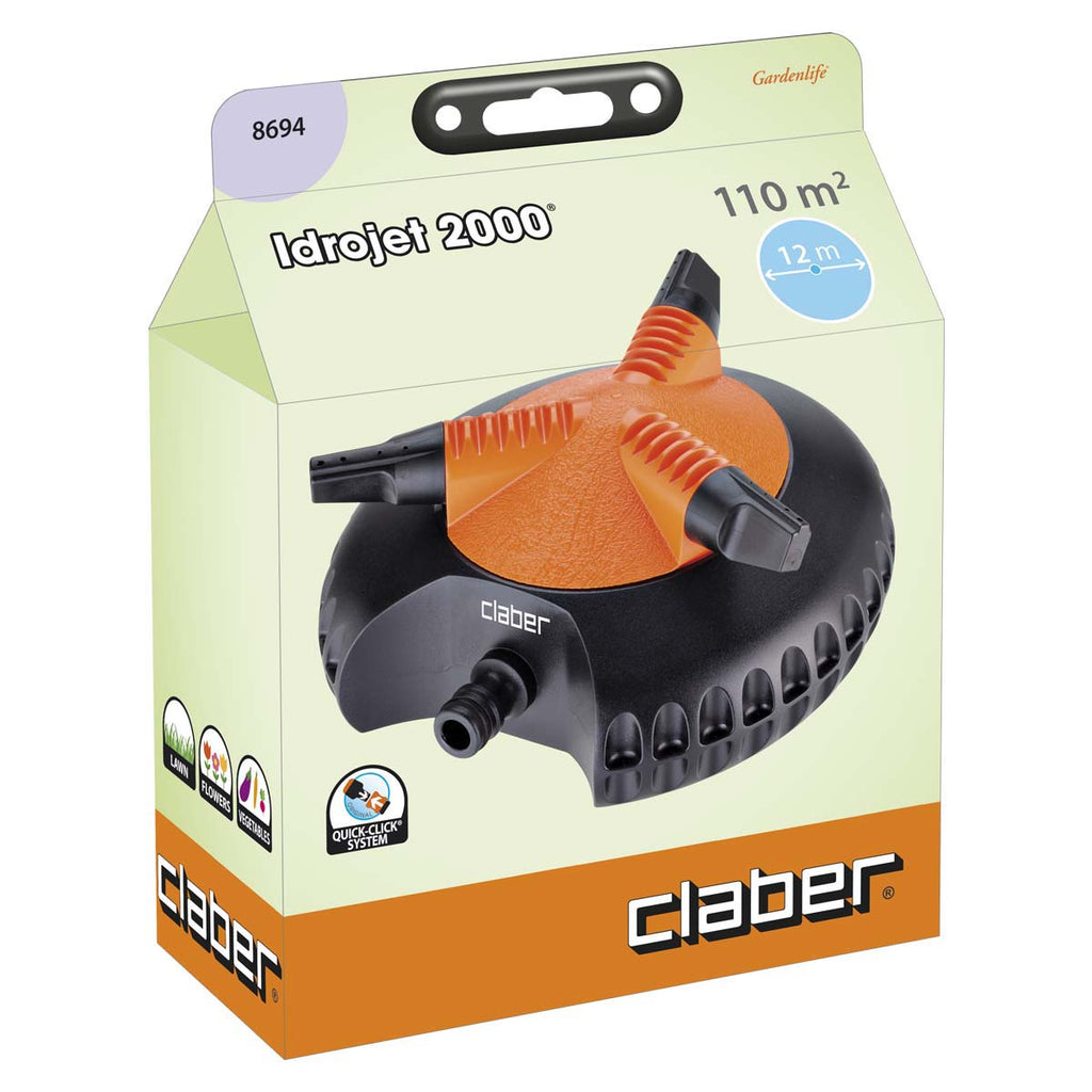 IRRIGATORE CON 3 BRACCIA ROTANTI IDROJET 2000 CLABER