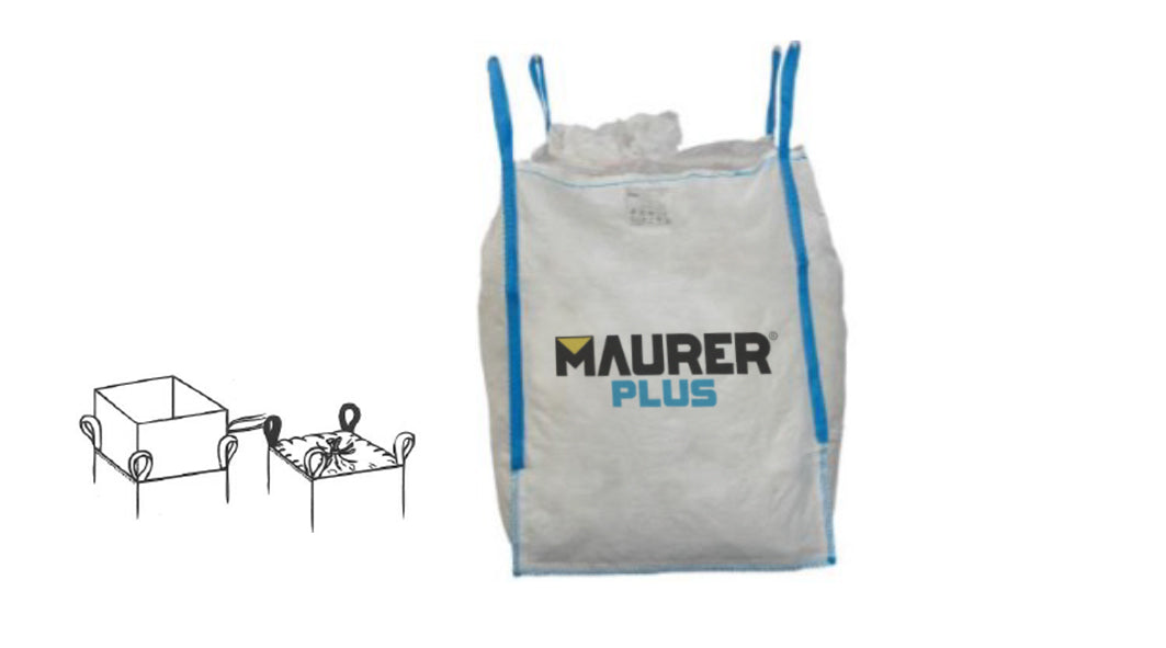 BIG BAGS SACCO MACERIE 90X90X120 TOP CARAMELLA FONDO CHIUSO 1500 KG