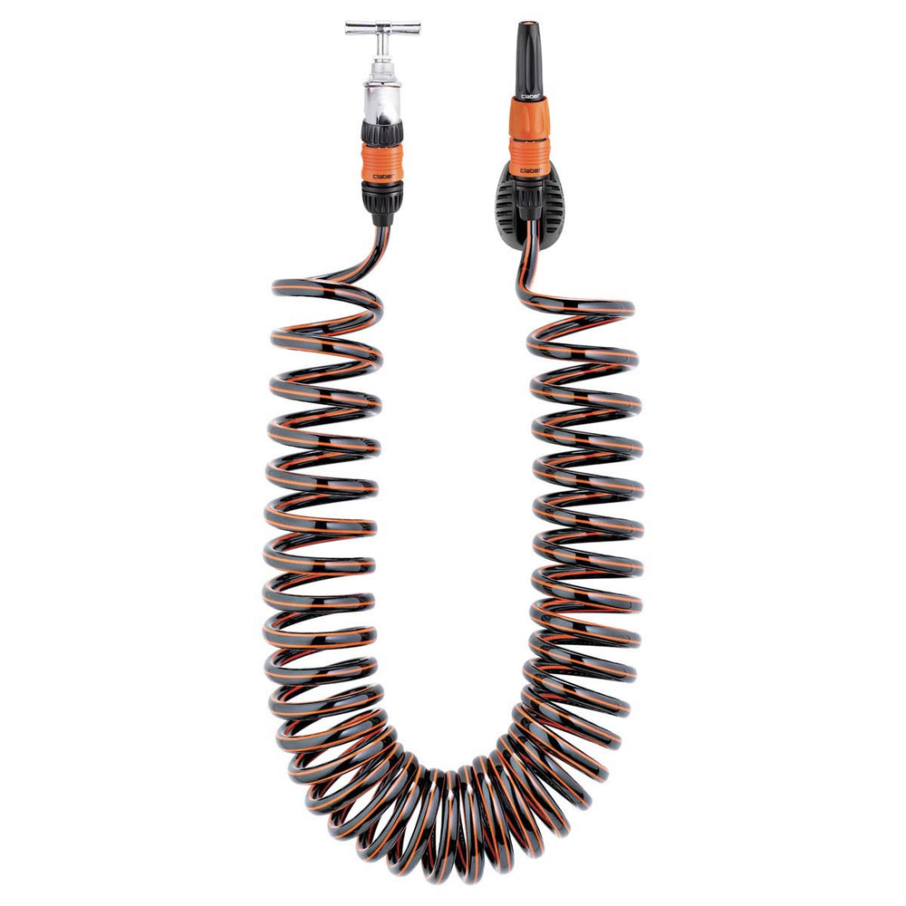 TUBO A SPIRALE KIT BASIC CON RACCORDI E LANCIA 10 MT.CLABER