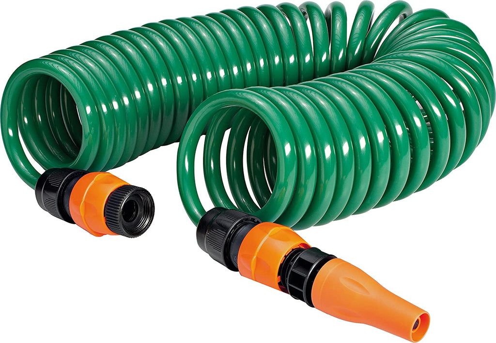 TUBO ESTENSIBILE A SPIRALE DA 10 METRI GF CON LANCIA E RACCORDI