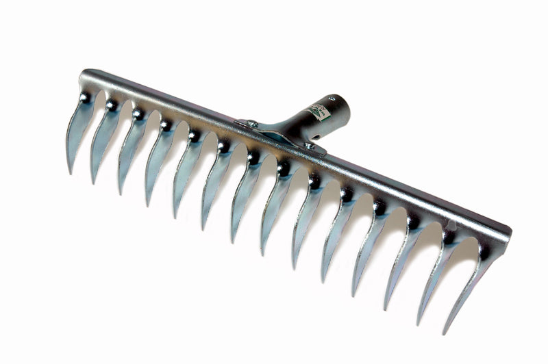 AERATORE 16 DENTI ZINCATO BURG CON MANICO