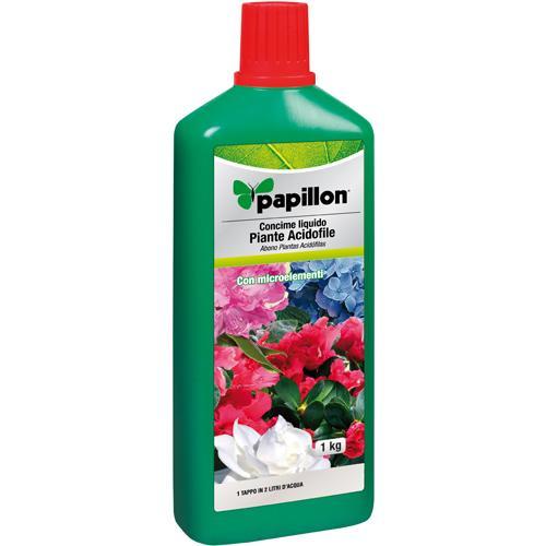 CONCIME LIQUIDO PER PIANTE ACIDOFILE CAMELIE GARDENIE 1 KG PAPILLON