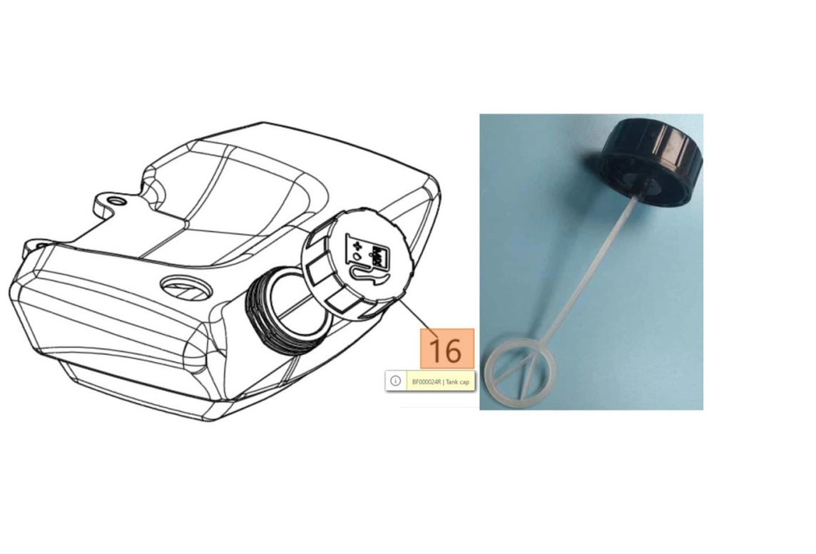 TAPPO PER DECESPUGLIATORE BCH250/400/500ST OLEOMAC