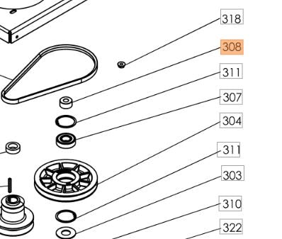 DISTANZIALE PER SFALCIATUTTO WB52 VBR6(2012/2011) DEB528/529 OLEOMAC