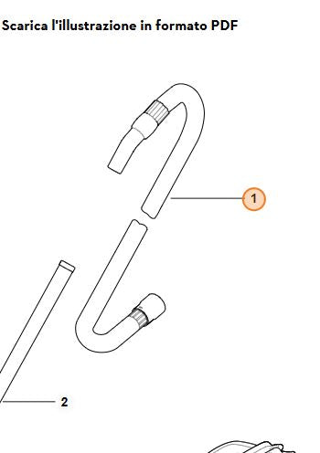 TUBO FLESSIBILE DI ASPIRAZIONE PER ASPIRAPOLVERE SE 33 STIHL