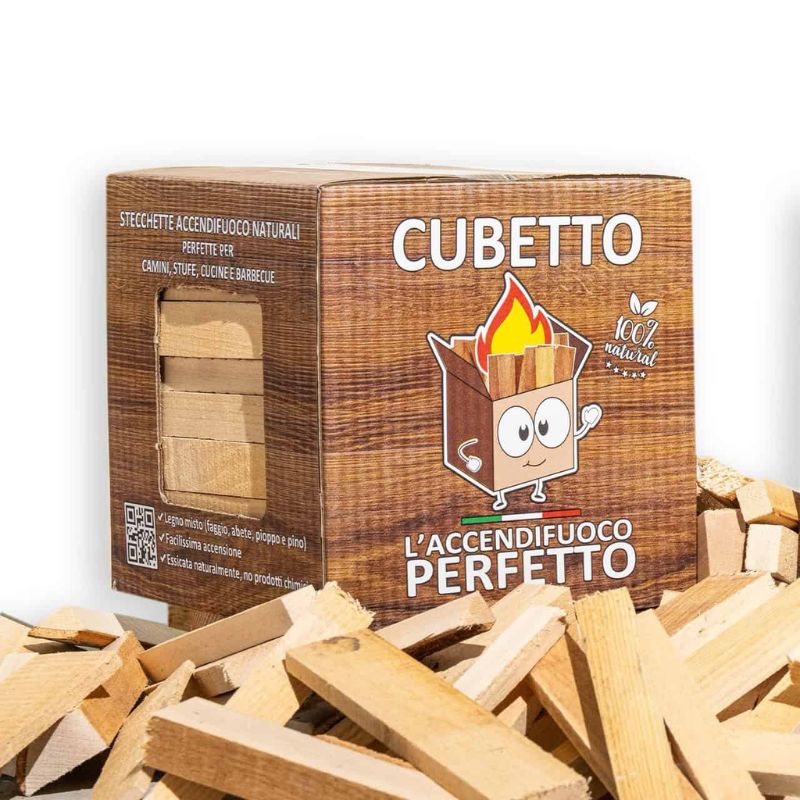 LEGNETTI ACCENDIFUOCO LEGNO MISTO 8DM3 SCATOLA DA 3.5 KG FEMIRO
