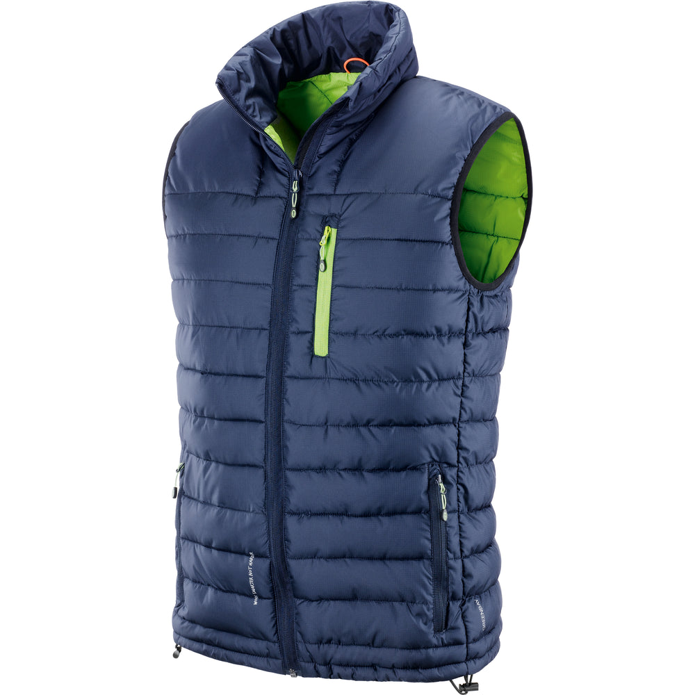 GILET SION BLU-VERDE LIME TAG.L