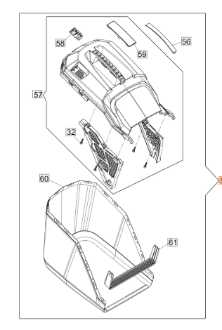 SACCO RACCOGLIERBA OLEOMAC PER GI548P/GI548V/GI553V