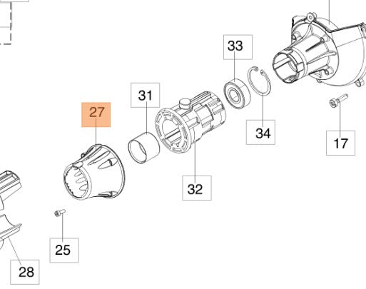PROTEZIONE CONVOGLIATORE ANTERIORE DECESPUGLIATORE OLEOMAC SPARTA441