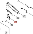 LEVA ACCELERATORE RIAMBIO SHINDAIWA MOTOSEGA 493