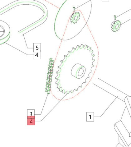 CORONA Z45 X CHIAVETTA ZINCATA PER DECESPUGLIATORE RUOTE BLUE BIRD