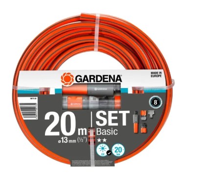 SET TUBO DA GIARDINO BASIC MT.20 GARDENA CON RACCORDI