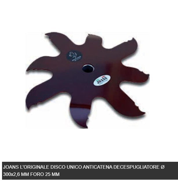 DISCO UNICO PER TAGLIO ARBUSTI JOANS
