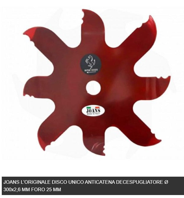 DISCO UNICO PER TAGLIO ARBUSTI JOANS