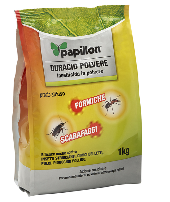 INSETTICIDA POLVERE BUSTA DA 1 KG. DURACID PAPILLON