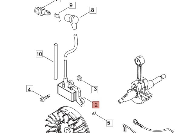 BOBINA MODULO ACCENSIONE PER MOTOSEGA 451S SHINDAIWA ECHO
