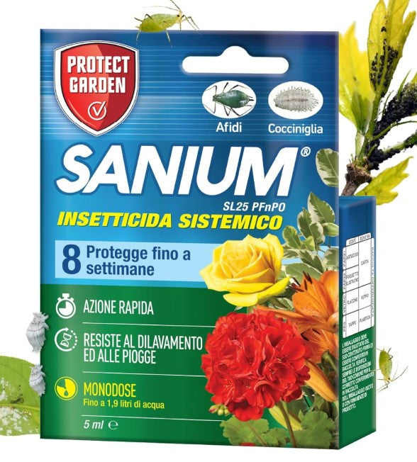 INSETTICIDA SISTEMICO SANIUM SL 25 DA 5 ML PFnPO PROTECT GARDEN