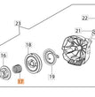 MOLLA PER DECESPUGLIATORE BC 530S/T/550 BCF530 MASTER OLEOMAC
